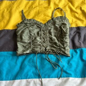 Green Corset - SHEIN - Size small